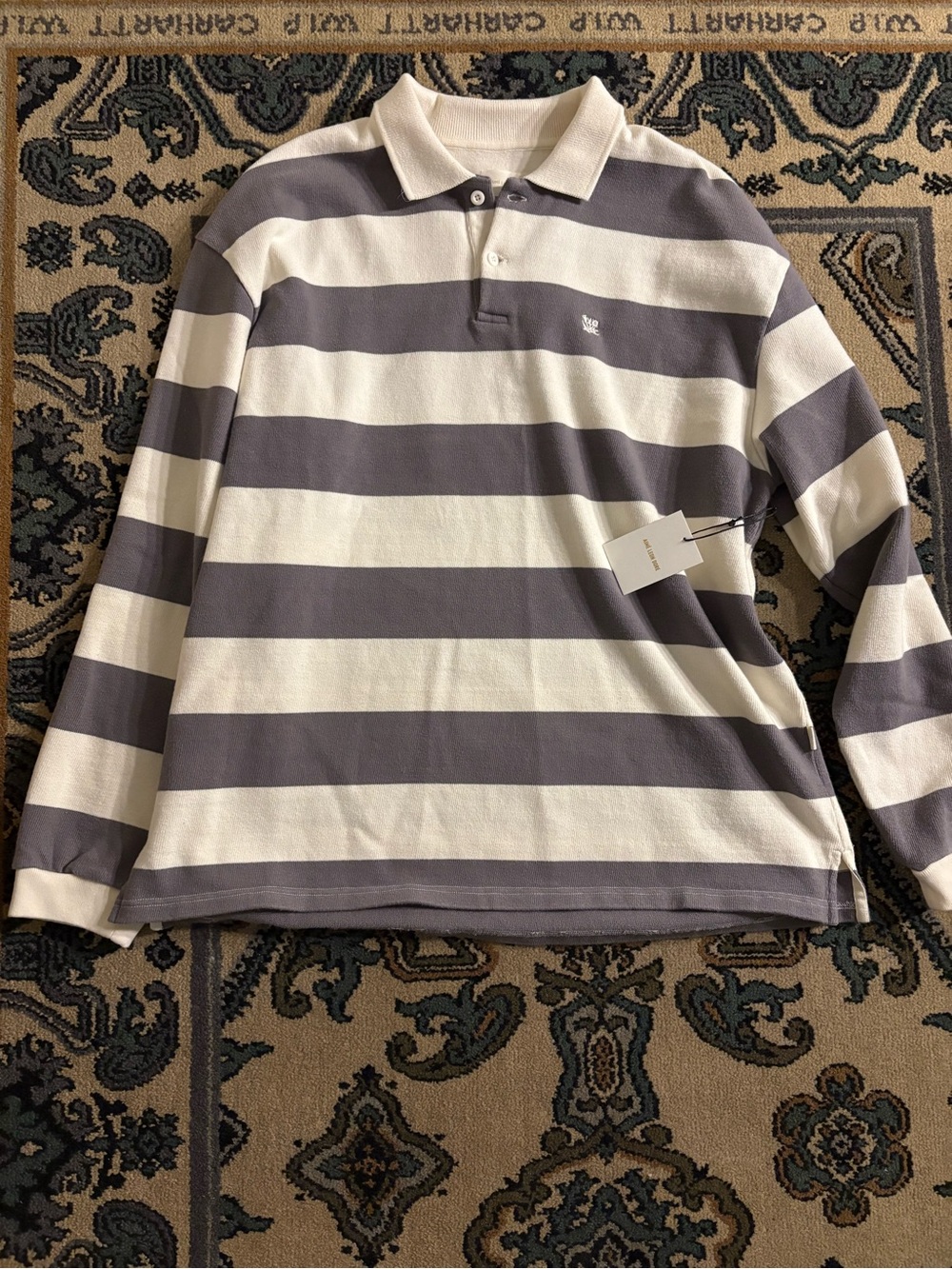 Aime Leon Dore Striped Crest Rugby